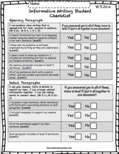 Writing Checklist