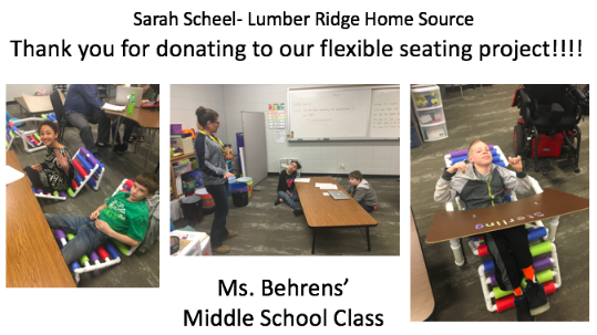 Flexible Seating Thank Yous