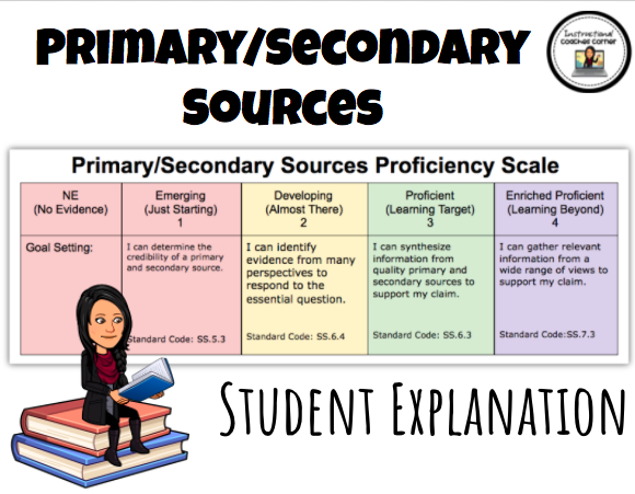 Primary/Secondary Sources Proficiency Scale